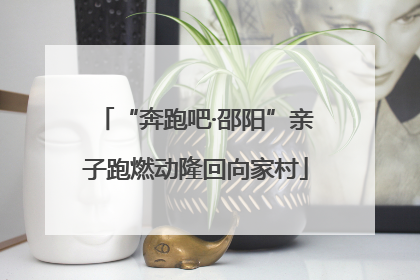 “奔跑吧·邵阳”亲子跑燃动隆回向家村