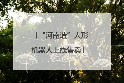 “河南造”人形机器人上线售卖