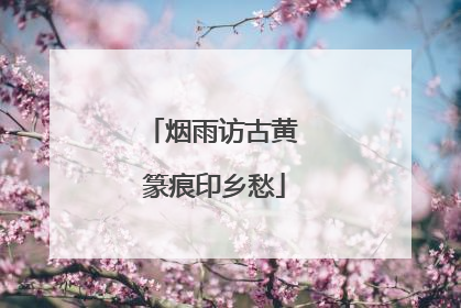 烟雨访古黄 篆痕印乡愁