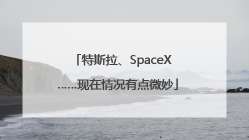 特斯拉、SpaceX……现在情况有点微妙