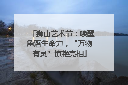 狮山艺术节：唤醒角落生命力，“万物有灵”惊艳亮相