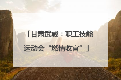 甘肃武威：职工技能运动会“燃情收官”