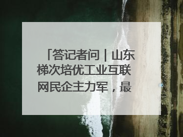 答记者问｜山东梯次培优工业互联网民企主力军，最高一次性奖补500万元