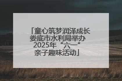 童心筑梦润泽成长 娄底市水利局举办2025年“六一”亲子趣味活动