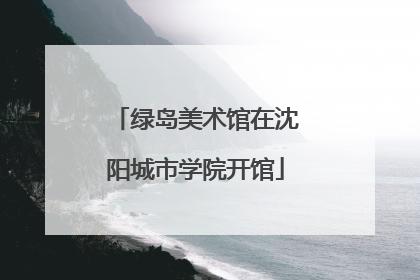 绿岛美术馆在沈阳城市学院开馆
