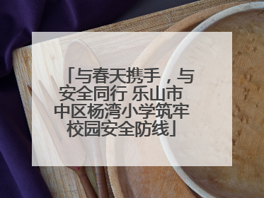 与春天携手，与安全同行 乐山市中区杨湾小学筑牢校园安全防线