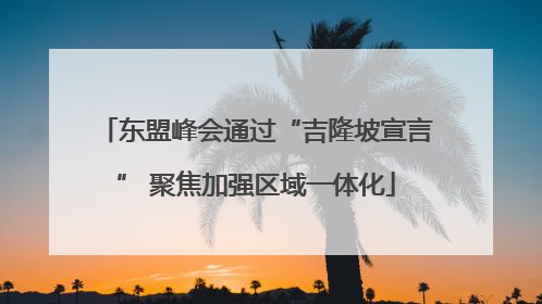 东盟峰会通过“吉隆坡宣言” 聚焦加强区域一体化