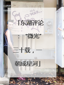 东湖评论：“微光”三十载，一朝成星河