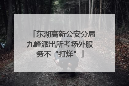 东湖高新公安分局九峰派出所考场外服务不“打烊”