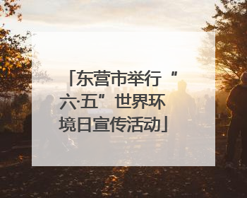 东营市举行“六·五”世界环境日宣传活动