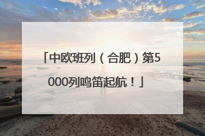 中欧班列（合肥）第5000列鸣笛起航！