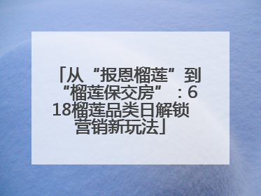 从“报恩榴莲”到“榴莲保交房”：618榴莲品类日解锁营销新玩法