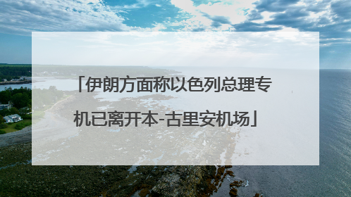 伊朗方面称以色列总理专机已离开本-古里安机场