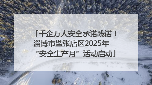 千企万人安全承诺践诺！淄博市暨张店区2025年“安全生产月”活动启动