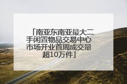 南亚东南亚最大二手闲置物品交易中心市场开业首周成交量超10万件