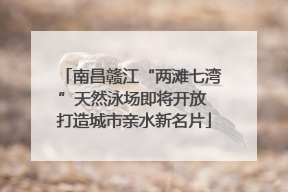 南昌赣江“两滩七湾”天然泳场即将开放 打造城市亲水新名片