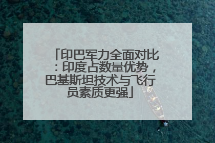 印巴军力全面对比：印度占数量优势，巴基斯坦技术与飞行员素质更强