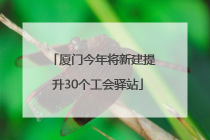 厦门今年将新建提升30个工会驿站