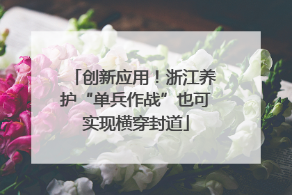 创新应用！浙江养护“单兵作战”也可实现横穿封道