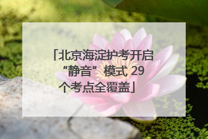 北京海淀护考开启“静音”模式 29个考点全覆盖