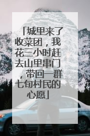 城里来了收菜团，我花三小时赶去山里串门，带回一群七旬村民的心愿