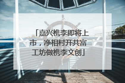 嘉兴槜李即将上市，净相村开共富工坊做槜李文创