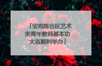宝鸡陈仓区艺术类青年教师基本功大赛顺利举办