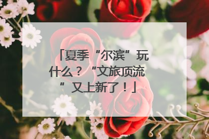 夏季“尔滨”玩什么？“文旅顶流”又上新了！