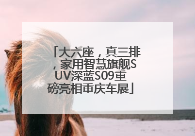 大六座，真三排，家用智慧旗舰SUV深蓝S09重磅亮相重庆车展
