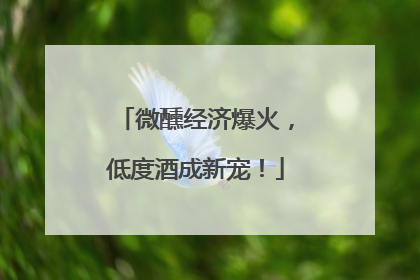 微醺经济爆火，低度酒成新宠！