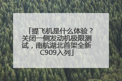 提飞机是什么体验？关闭一侧发动机极限测试，南航湖北首架全新C909入列