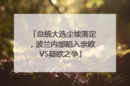 总统大选尘埃落定，波兰内部陷入亲欧VS疑欧之争