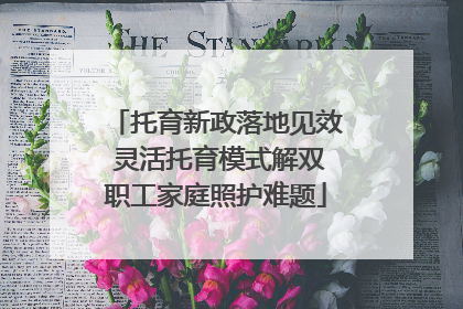 托育新政落地见效 灵活托育模式解双职工家庭照护难题