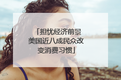 担忧经济前景 美国近八成民众改变消费习惯