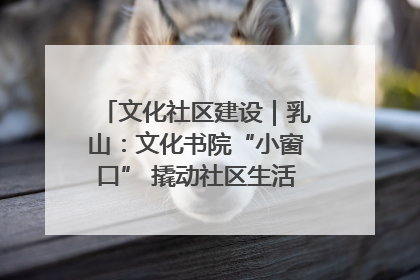 文化社区建设｜乳山：文化书院“小窗口” 撬动社区生活“大幸福”