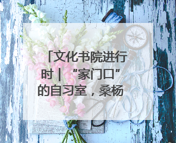 文化书院进行时｜“家门口”的自习室，桑杨社区织就15分钟学习生活圈
