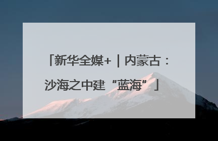 新华全媒+｜内蒙古：沙海之中建“蓝海”