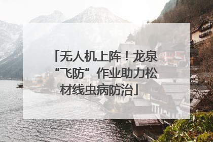无人机上阵！龙泉“飞防”作业助力松材线虫病防治
