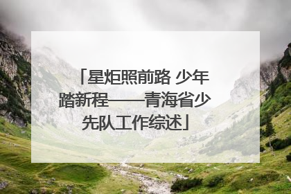 星炬照前路 少年踏新程——青海省少先队工作综述