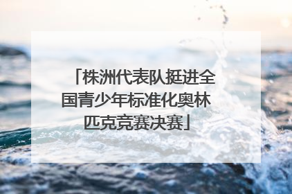 株洲代表队挺进全国青少年标准化奥林匹克竞赛决赛