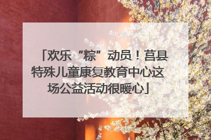 欢乐“粽”动员！莒县特殊儿童康复教育中心这场公益活动很暖心