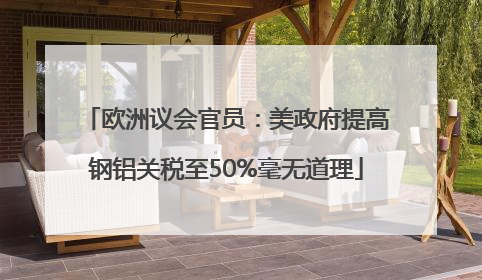 欧洲议会官员：美政府提高钢铝关税至50%毫无道理