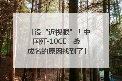 没“近视眼”！中国歼-10CE一战成名的原因找到了