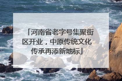 河南省老字号集聚街区开业，中原传统文化传承再添新地标
