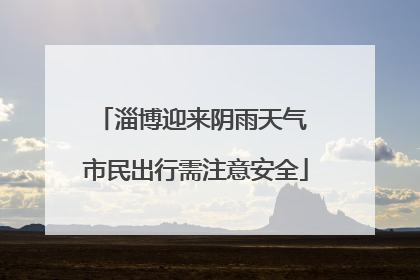 淄博迎来阴雨天气 市民出行需注意安全
