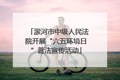 漯河市中级人民法院开展“六五环境日”普法宣传活动
