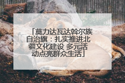莫力达瓦达斡尔族自治旗：扎实推进北疆文化建设 多元活动点亮群众生活