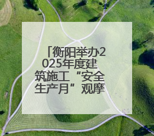 衡阳举办2025年度建筑施工“安全生产月”观摩暨应急演练活动