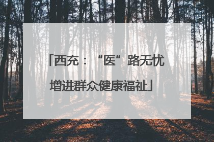 西充：“医”路无忧 增进群众健康福祉