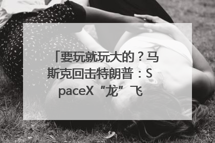 要玩就玩大的？马斯克回击特朗普：SpaceX“龙”飞船将立即退役！